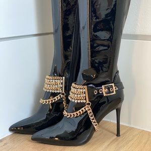 Jeffrey Campbell HOT 🔥 Chain Thigh High Boots